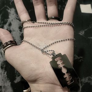 razor blade necklace
